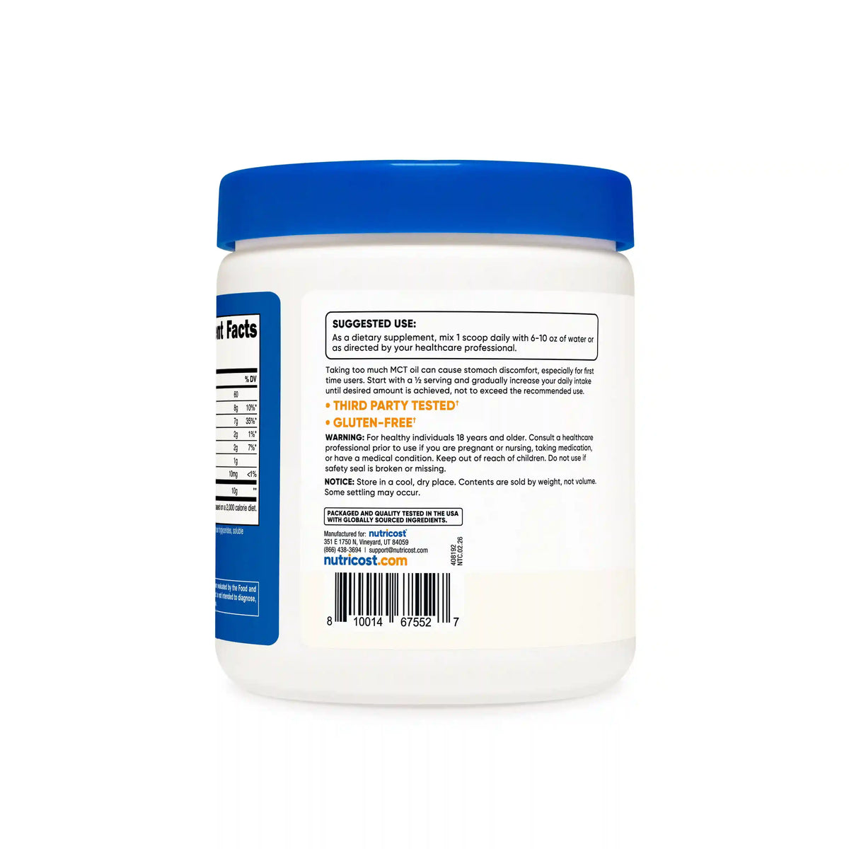 Nutricost MCT Oil Powder