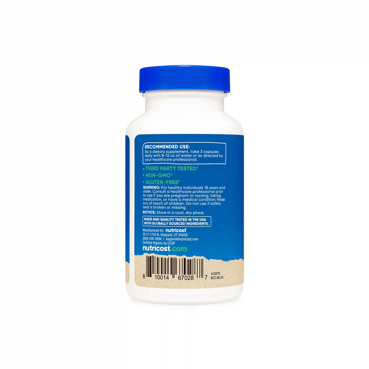 Nutricost Made With Organic Lion's Mane Capsules