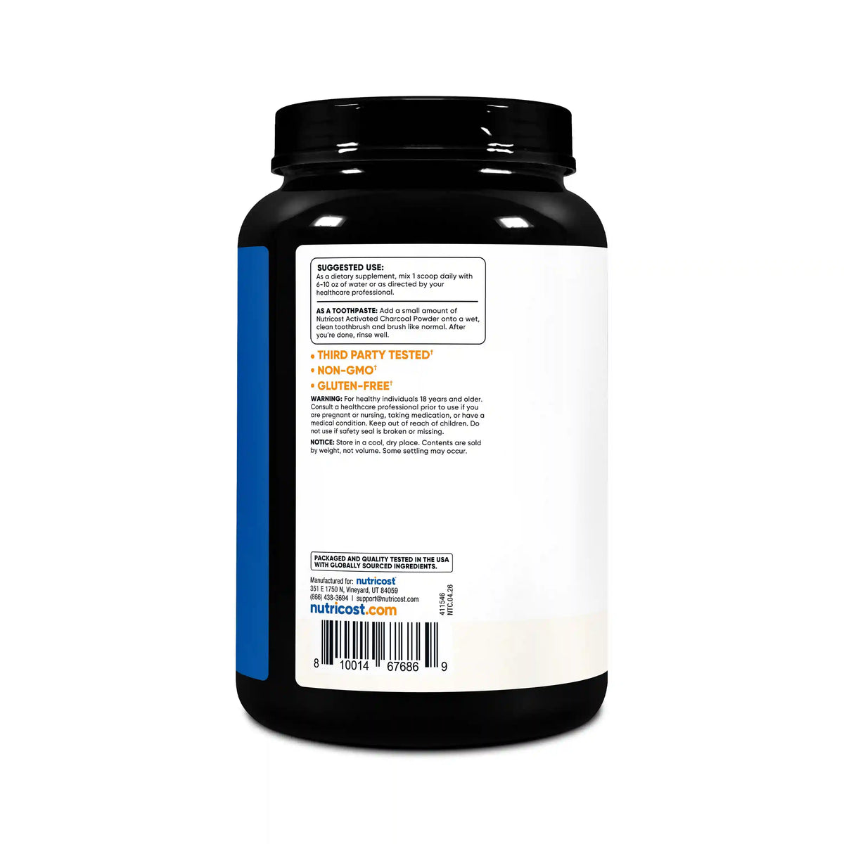 Nutricost Activated Charcoal Powder