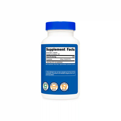 Nutricost Serrapeptase 120,000 SPU (20 MG) (120 CAP)