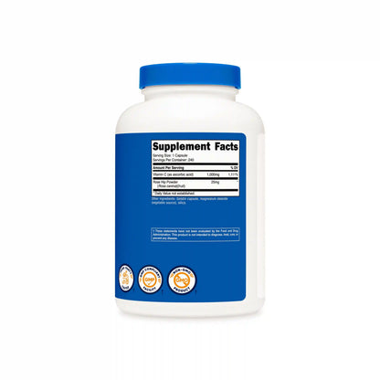 Nutricost Vitamin C with Rose Hips Capsules