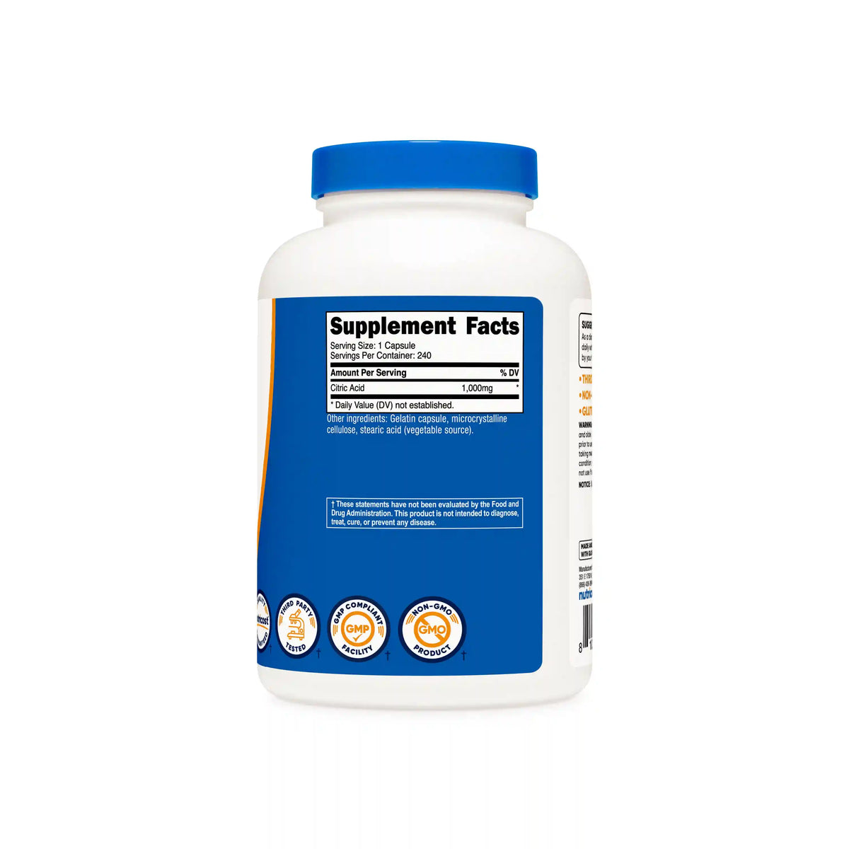 Nutricost Citric Acid Capsules