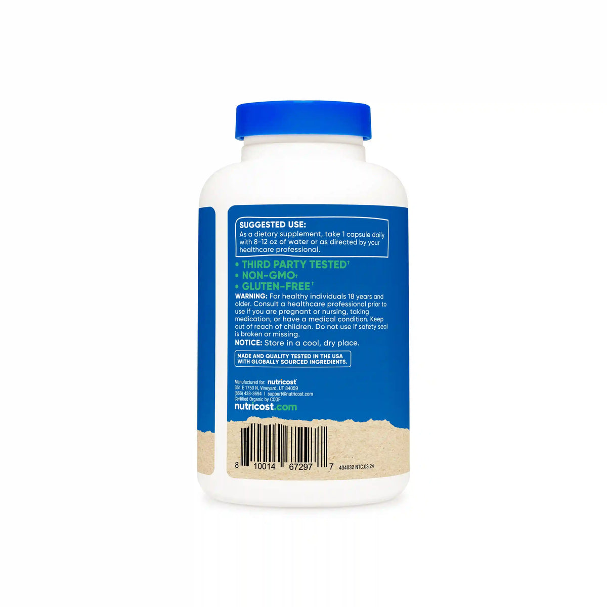 Nutricost Made With Organic Shatavari Capsules