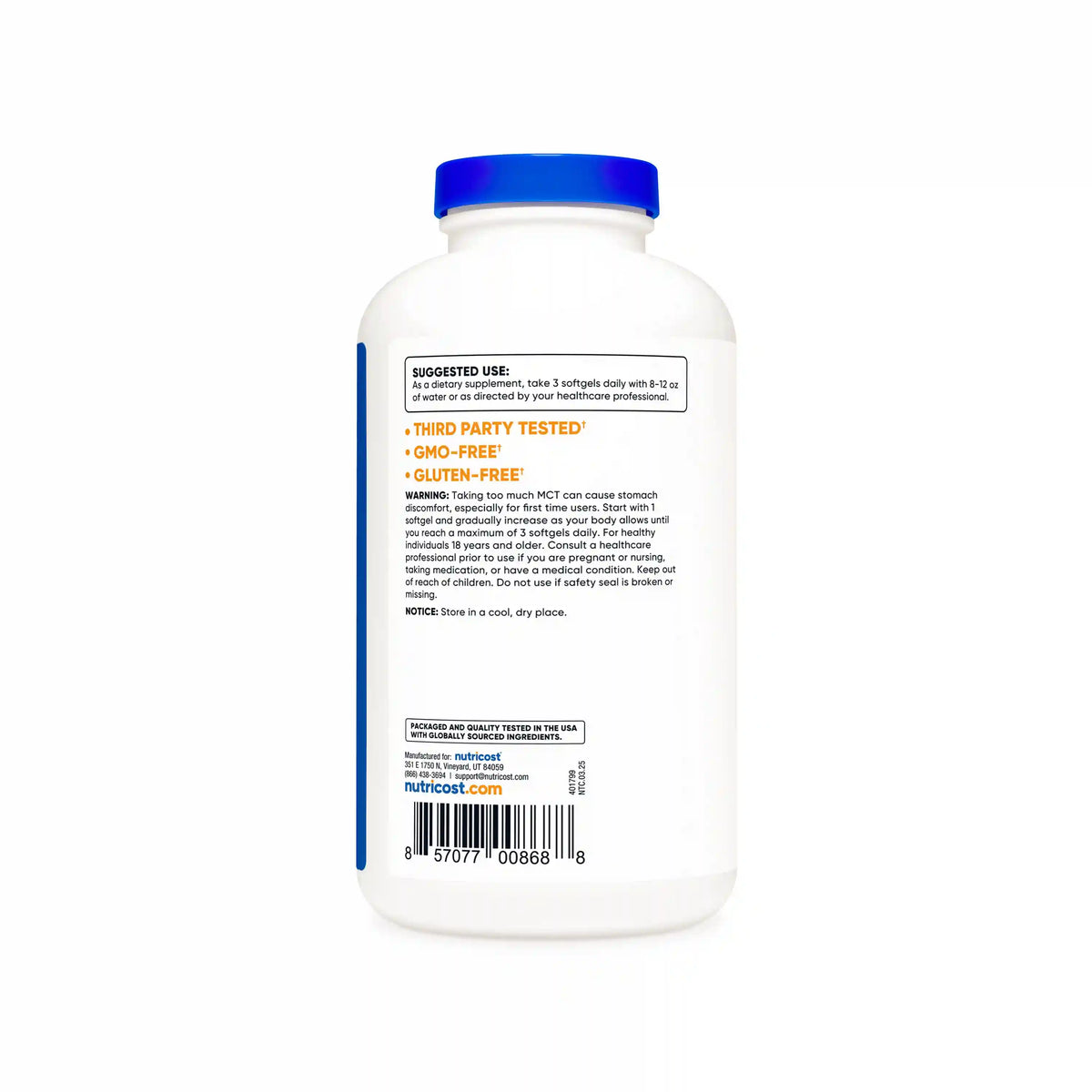 Nutricost MCT Oil Softgels