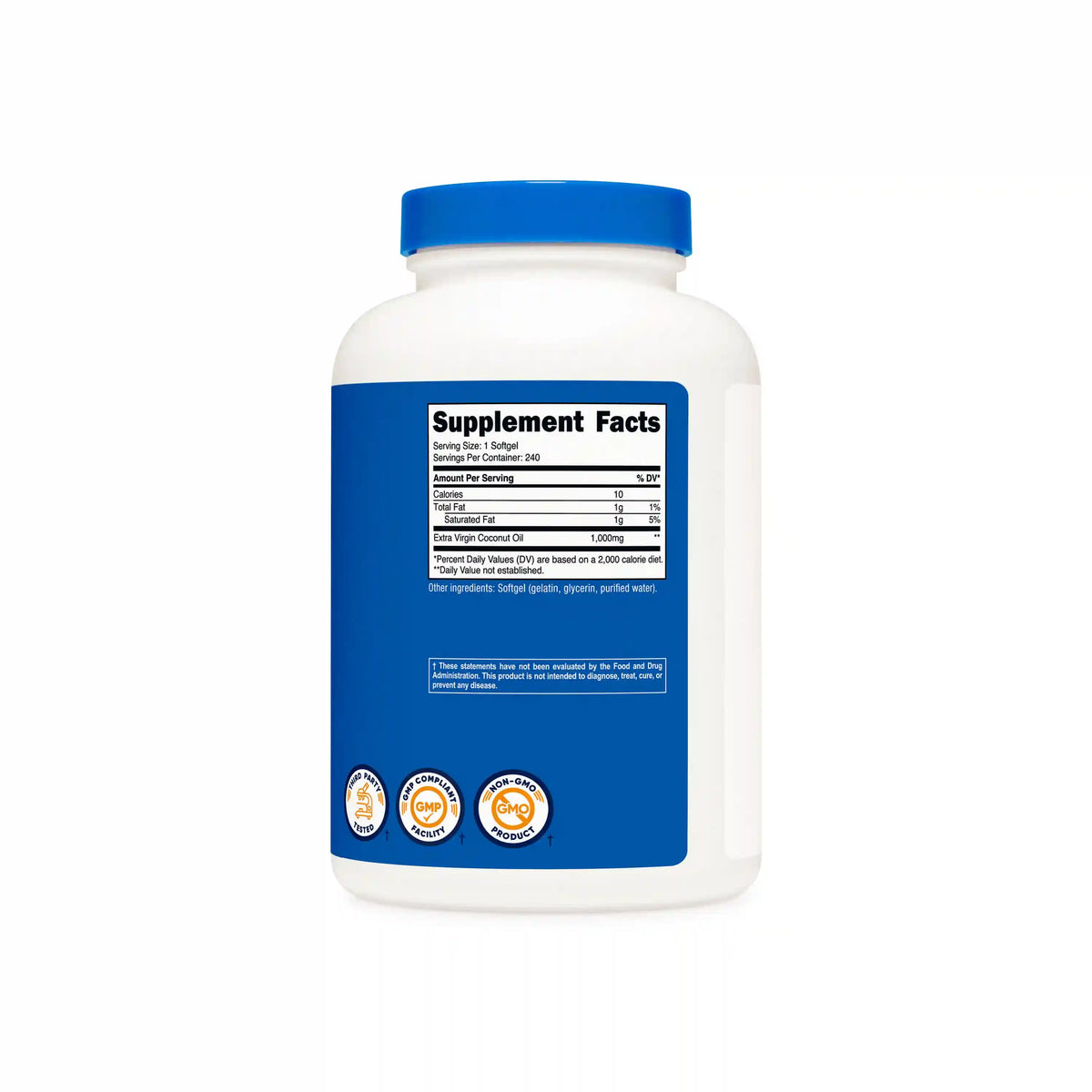 Nutricost Coconut Oil Softgels