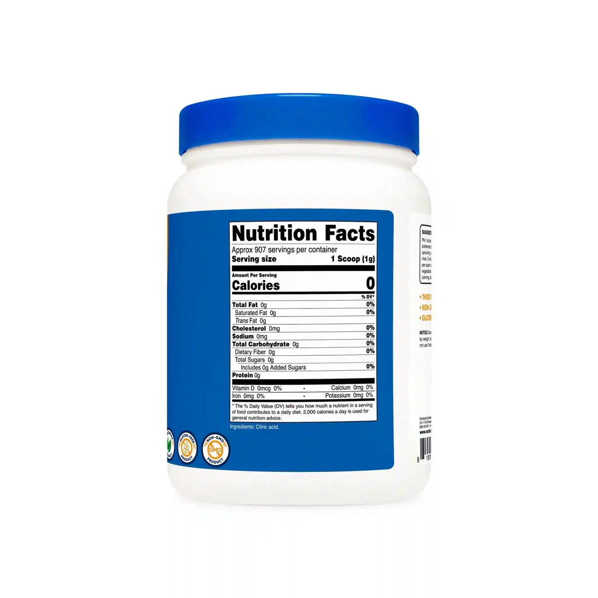 Nutricost Citric Acid Powder