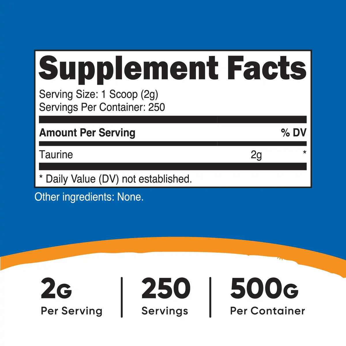 Nutricost Taurine Powder