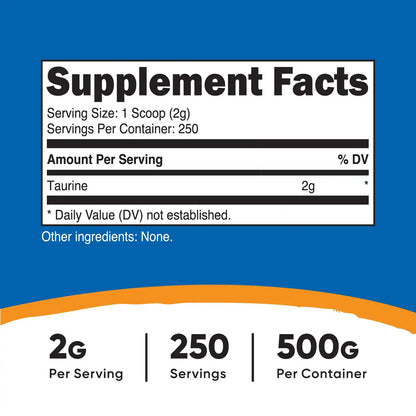Nutricost Taurine Powder