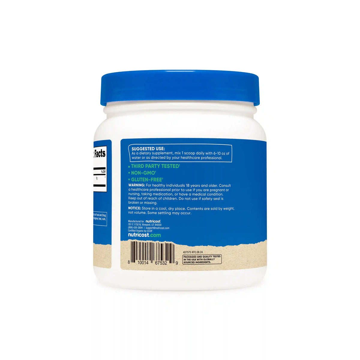 Nutricost Organic Spirulina Powder