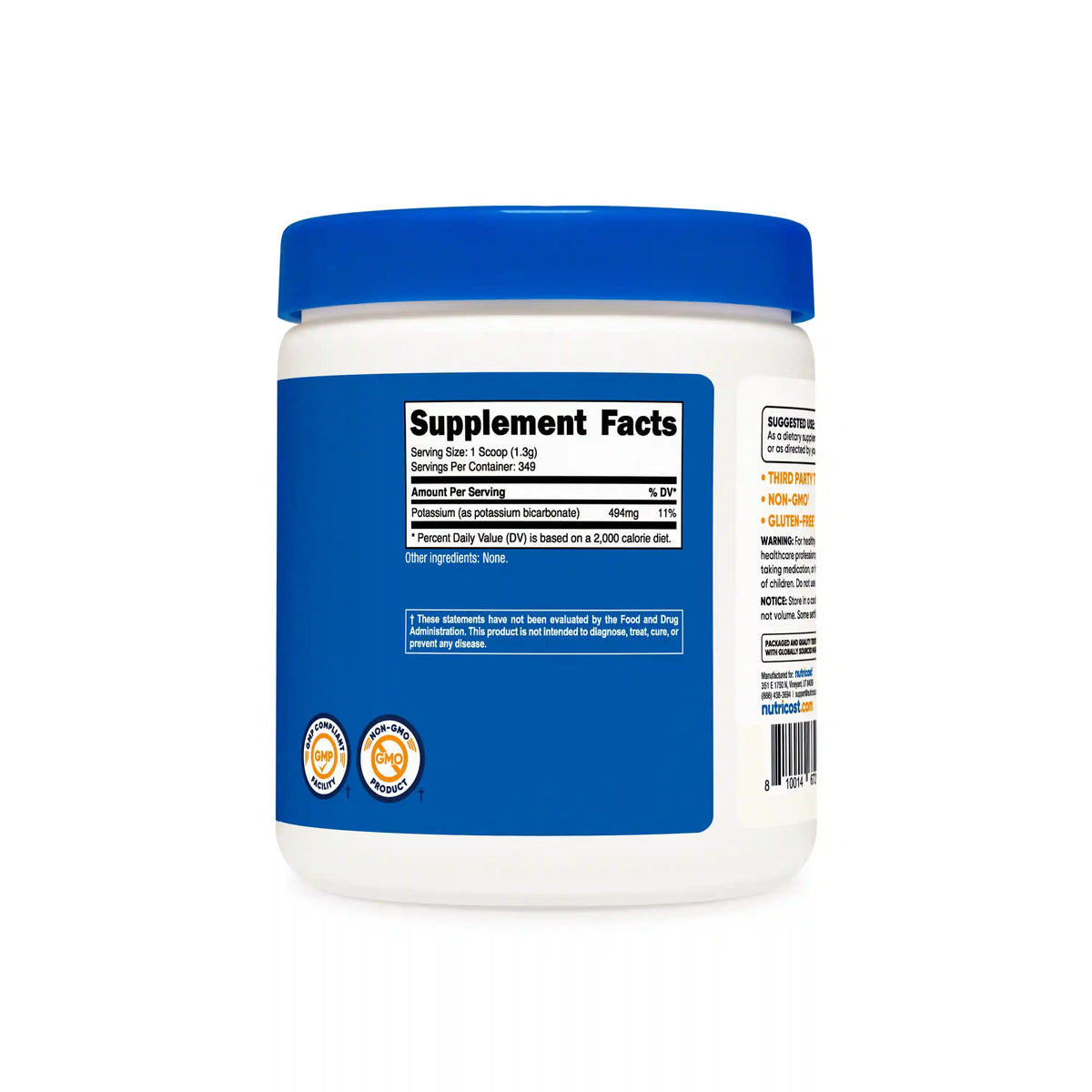 Nutricost Potassium Bicarbonate Powder