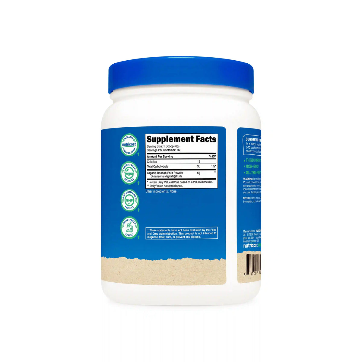 Nutricost Organic Baobab Fruit Powder