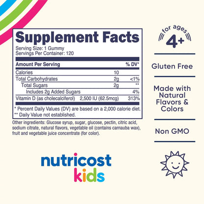 Nutricost Kids Vitamin D3 Gummies