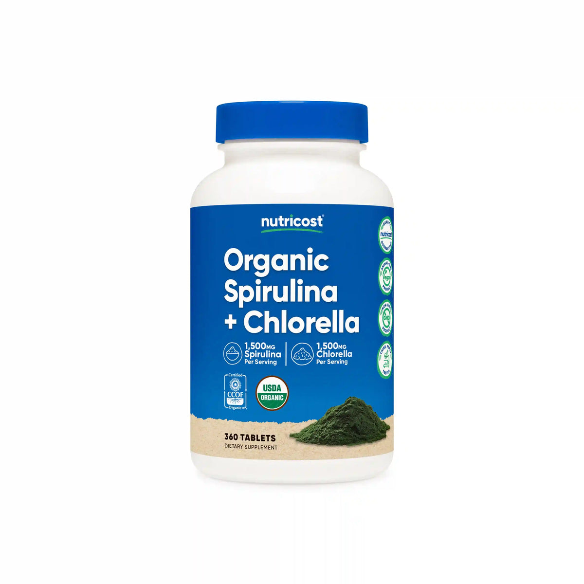 Nutricost Organic Spirulina + Chlorella