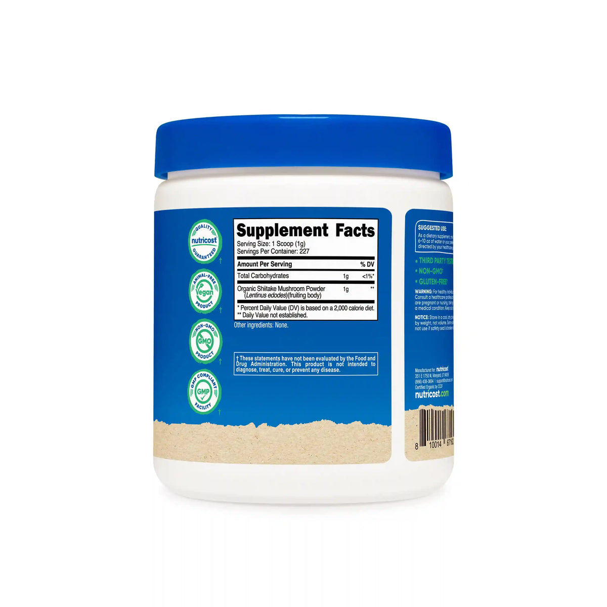 Nutricost Organic Shiitake Mushroom Powder