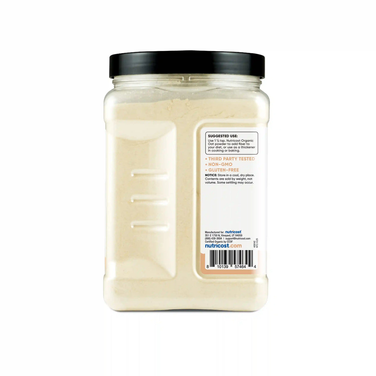 Nutricost Pantry Organic Oat Fiber
