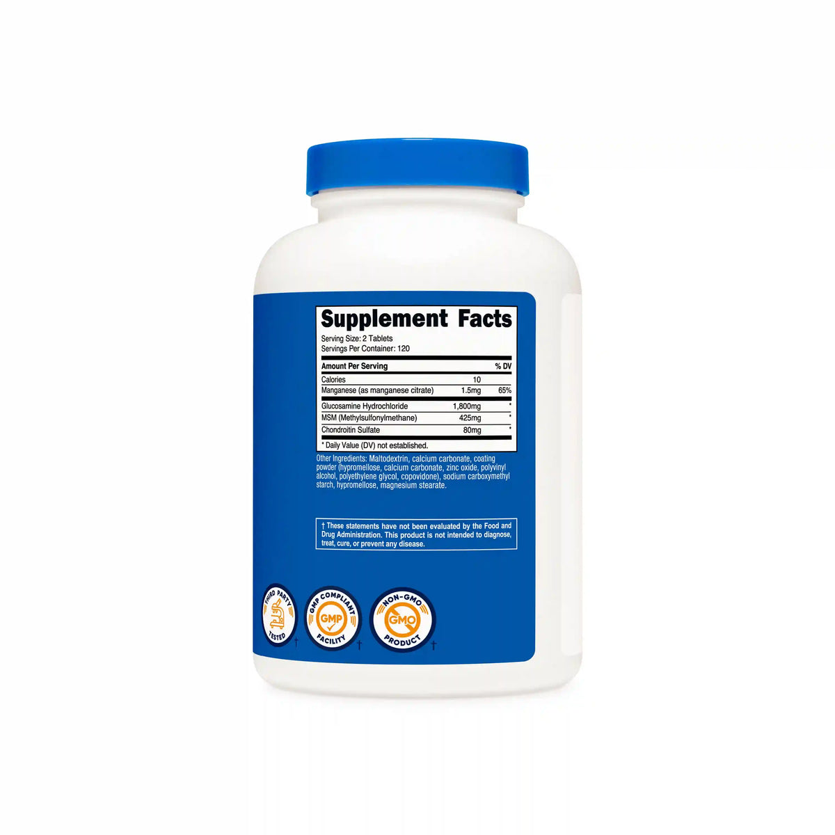 Nutricost Glucosamine + Chondroitin + MSM Tablets