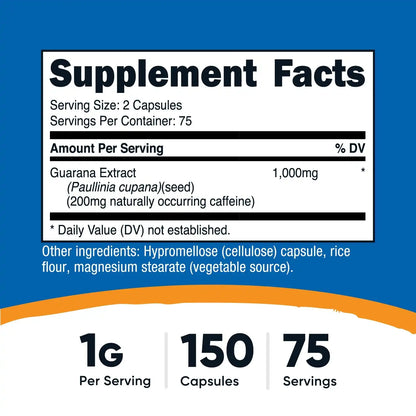 Nutricost Guarana Capsules