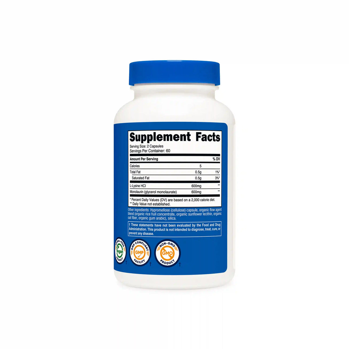 Nutricost L-Lysine + Monolaurin