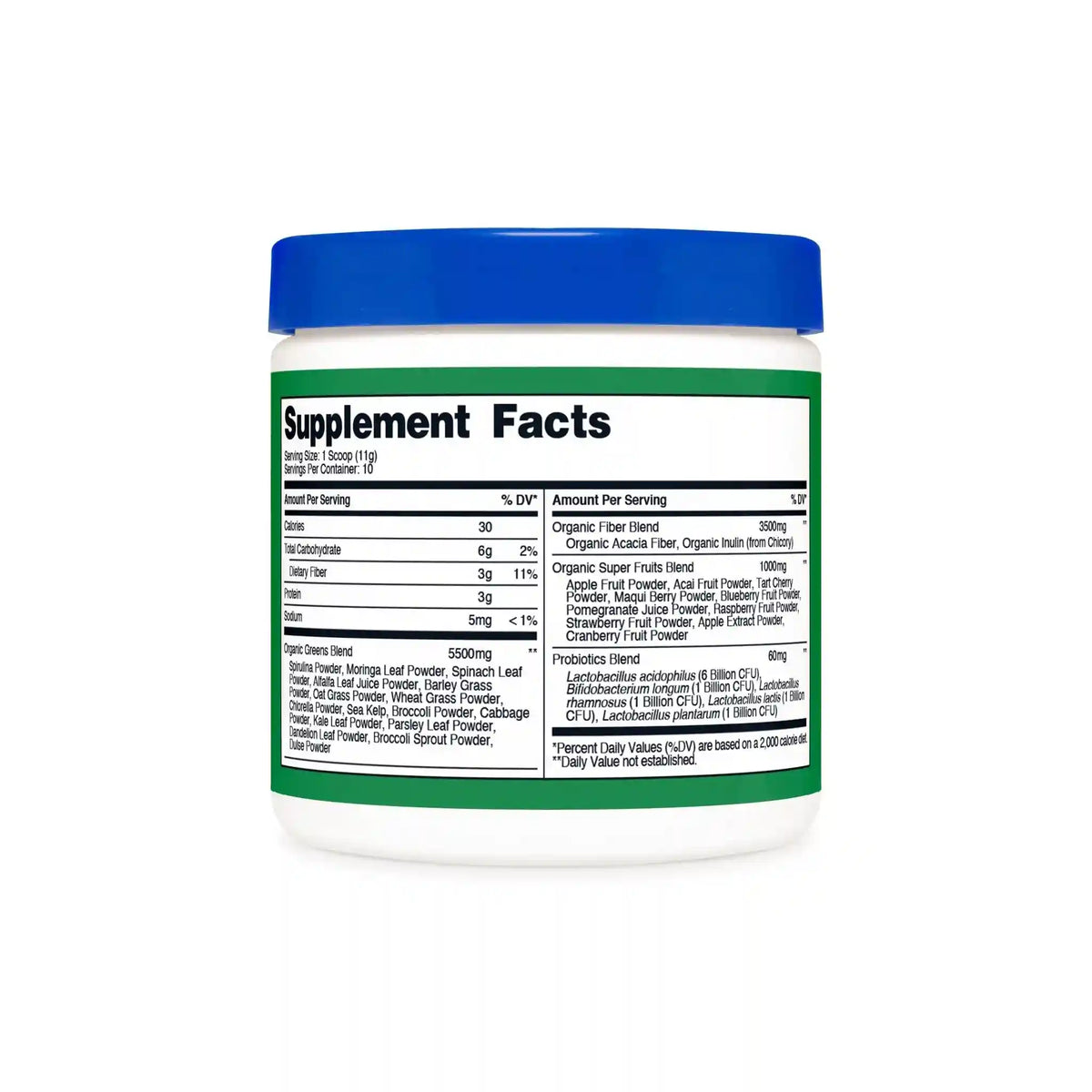 Nutricost Organic Super Greens Powder - 10 Servings