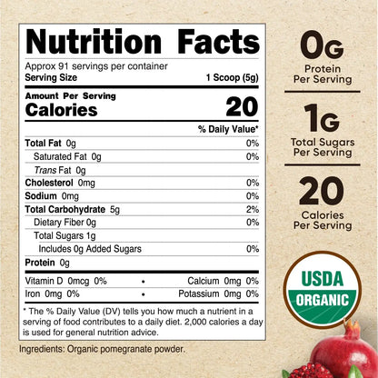 Nutricost Organic Pomegranate Powder (1 lb)