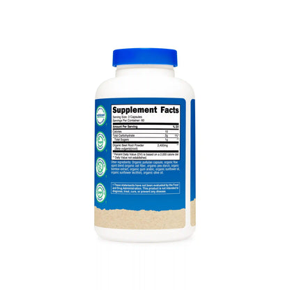 Nutricost Made With Organic Beet Root Capsules