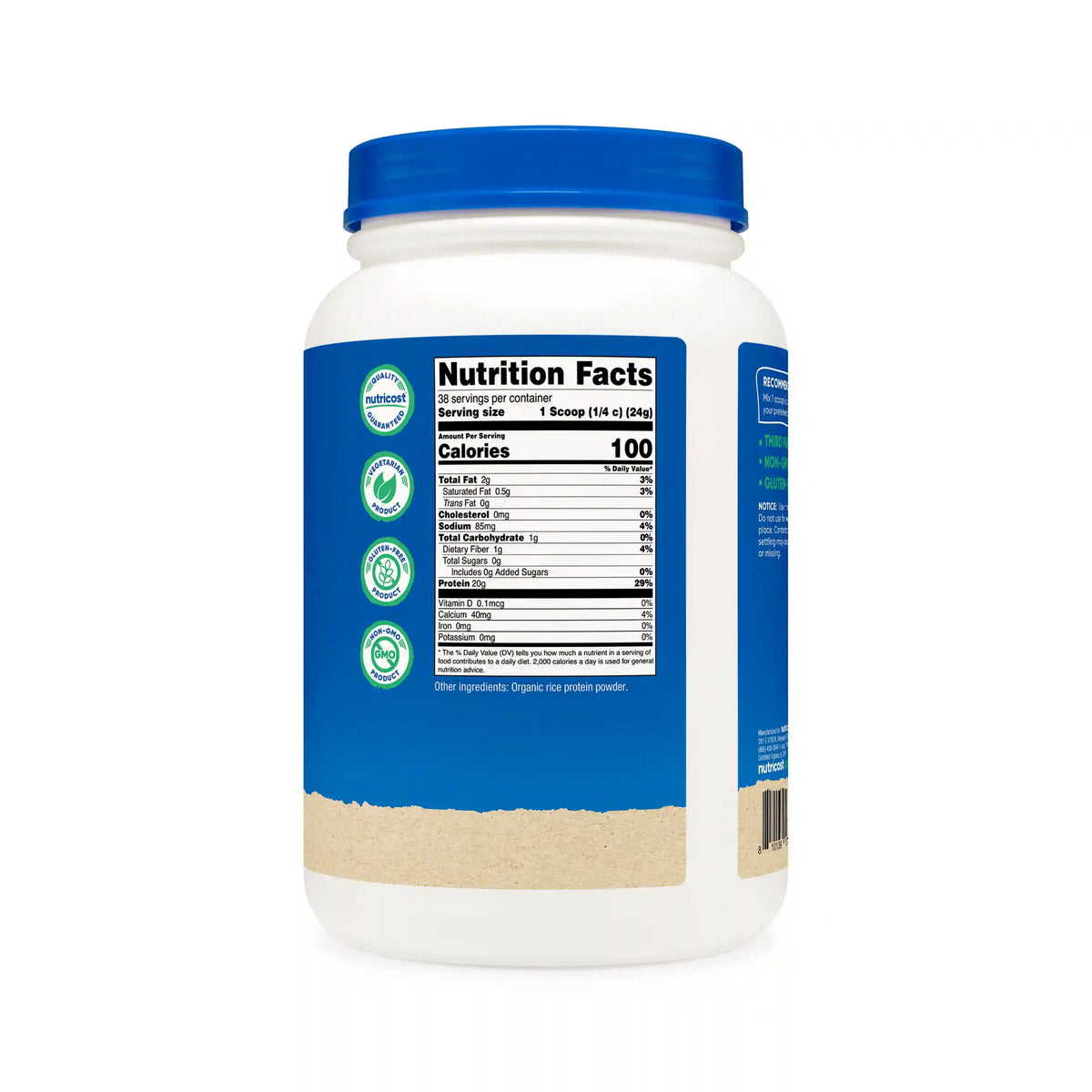 Nutricost Organic Rice Protein Powder