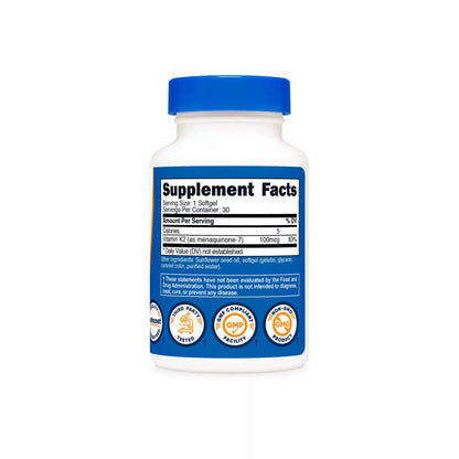 Nutricost Vitamin K2 MK-7 Softgels