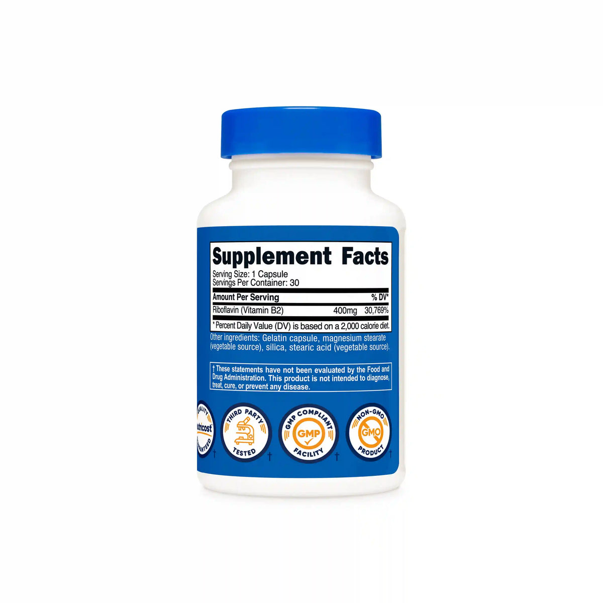 Nutricost Vitamin B2 Riboflavin Capsules