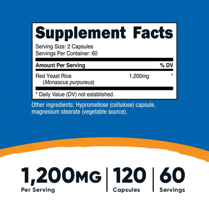 Nutricost Red Yeast Rice (1200 MG) (120 CAP)