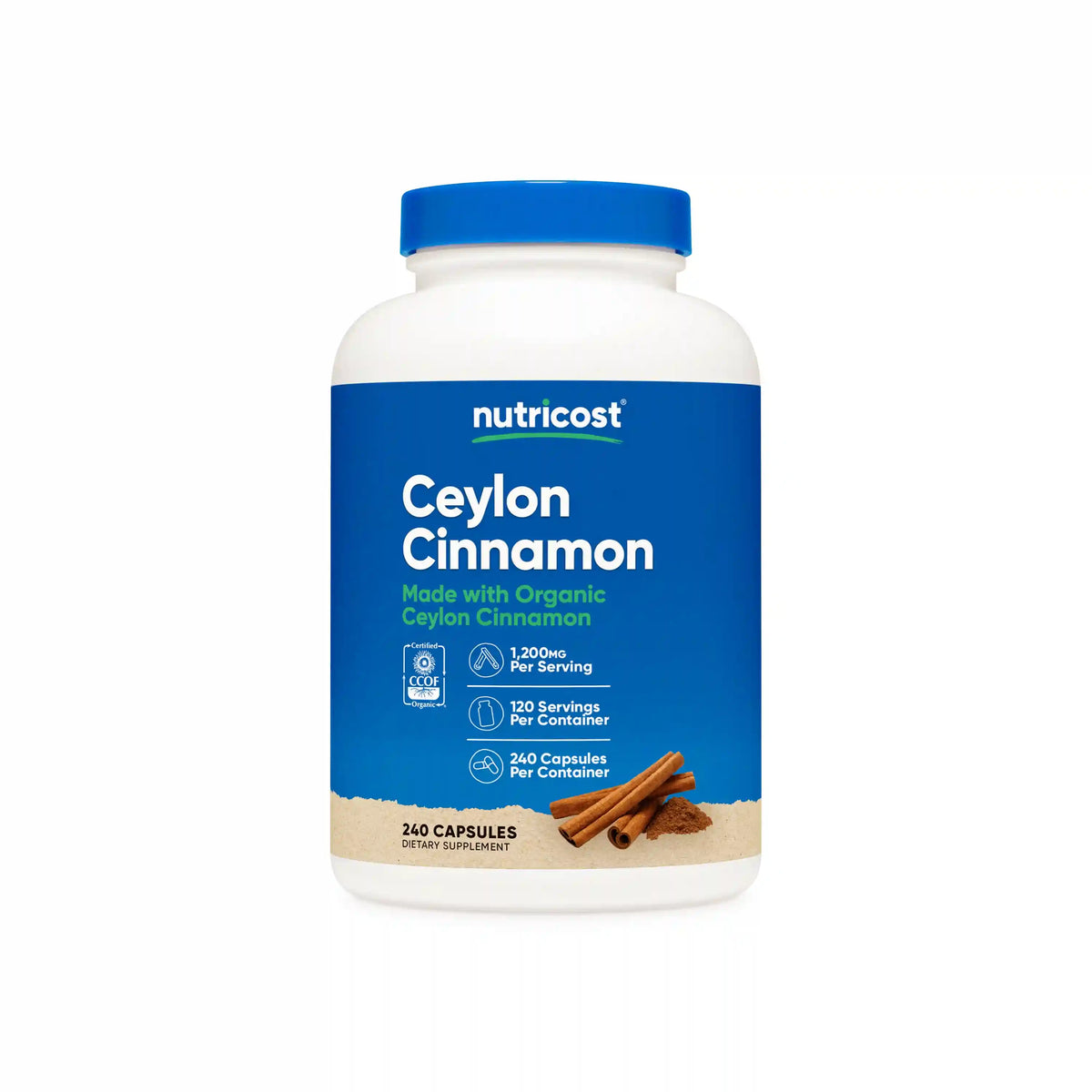 Nutricost Cinnamon Made with Organic Ceylon Capsules
