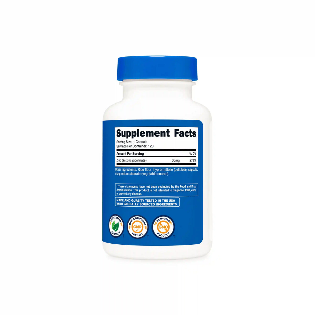 Nutricost Zinc Picolinate (30mg)