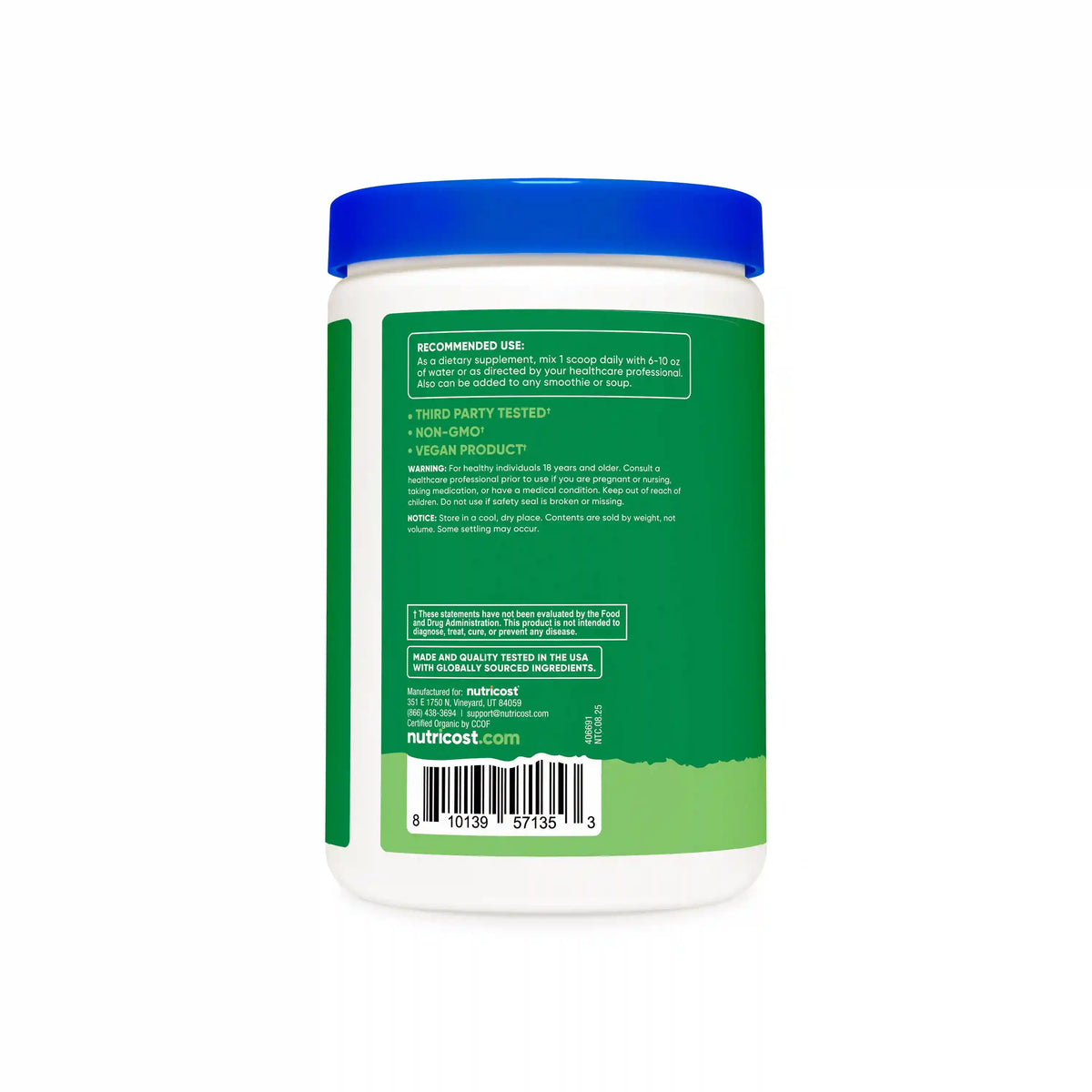 Nutricost Organic Super Greens Powder