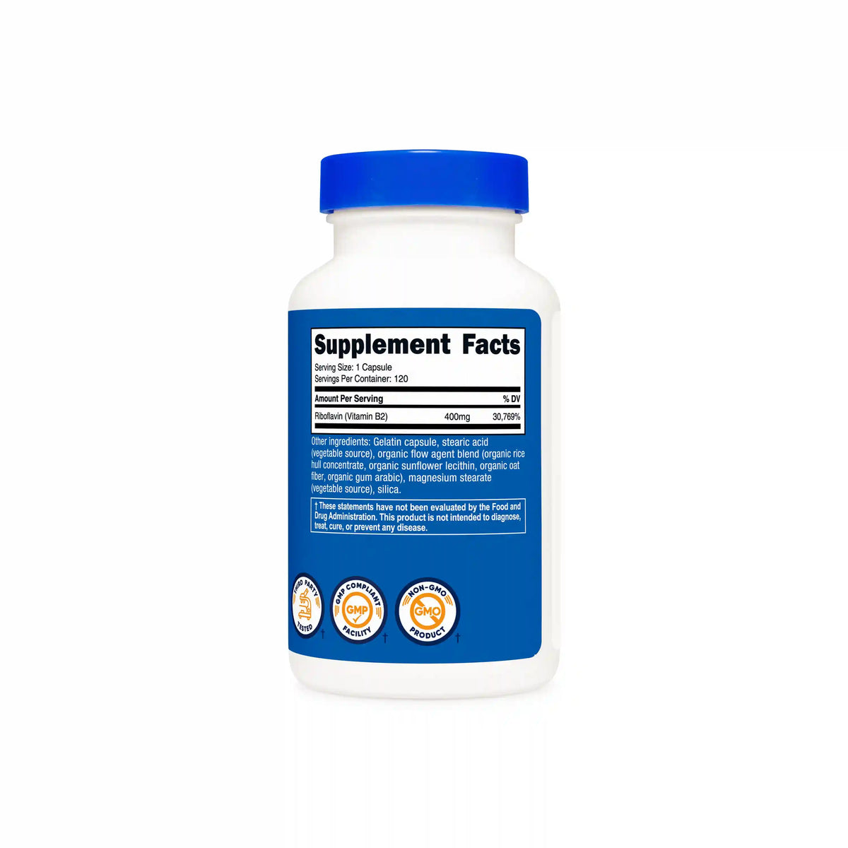 Nutricost Vitamin B2 Riboflavin Capsules