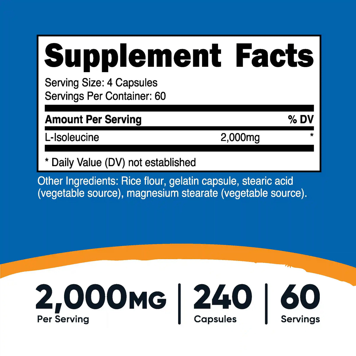 Nutricost L-Isoleucine Capsules