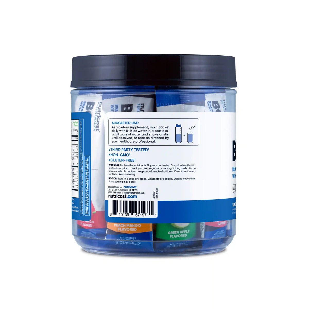 Nutricost BCAA+ Hydration Stickpacks