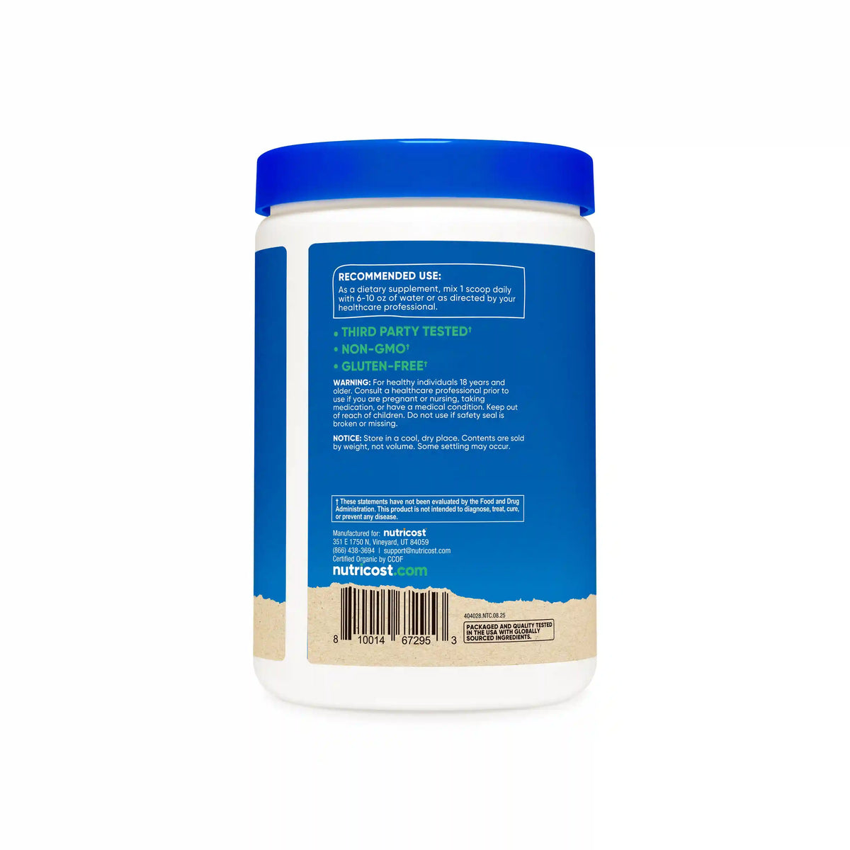 Nutricost Organic Shatavari Powder UF (1 LB)