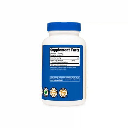 Nutricost Made With Organic Chaga Mushroom Capsules