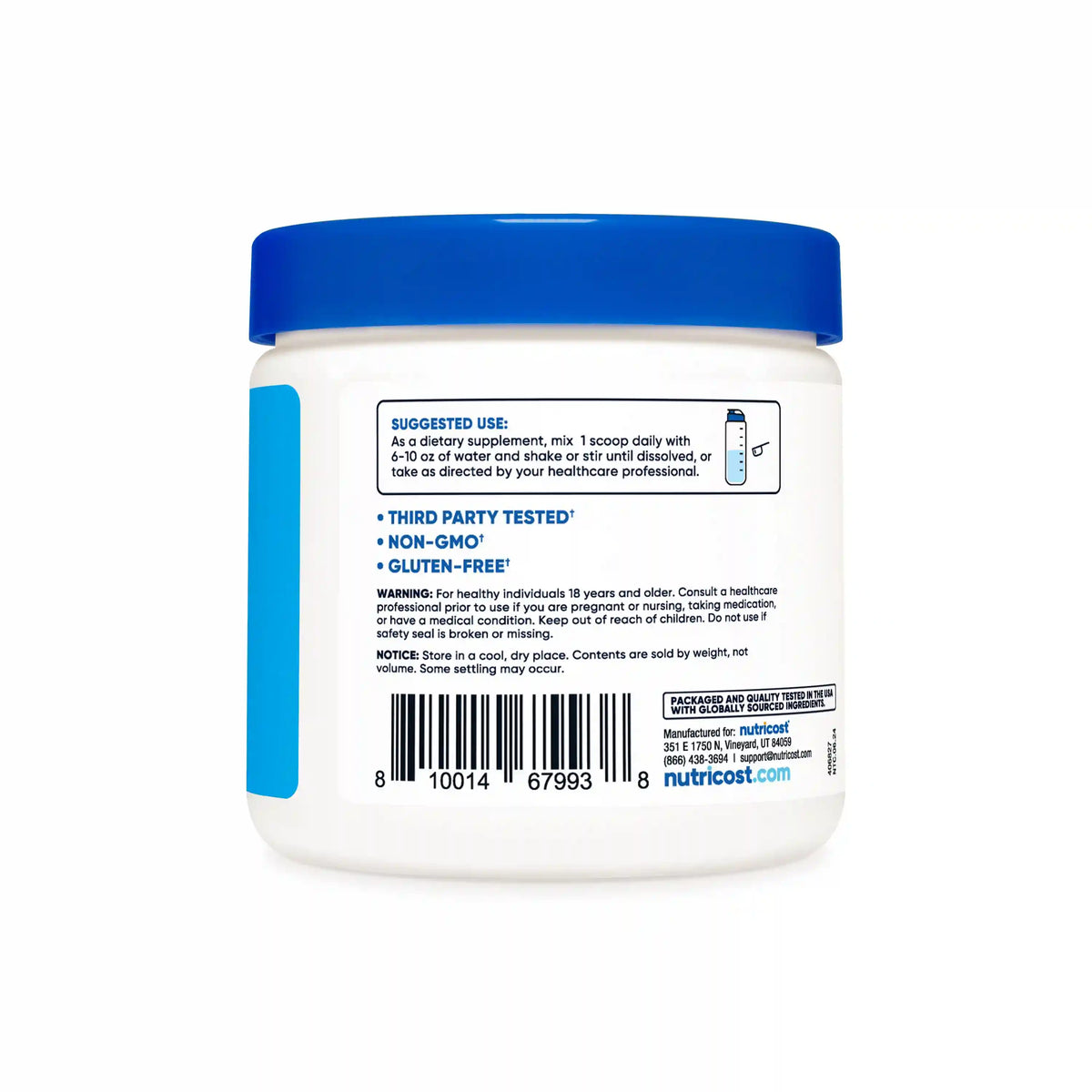 Nutricost Ketone BHB Salt Powders (Calcium, Magnesium, Potassium, Sodium)