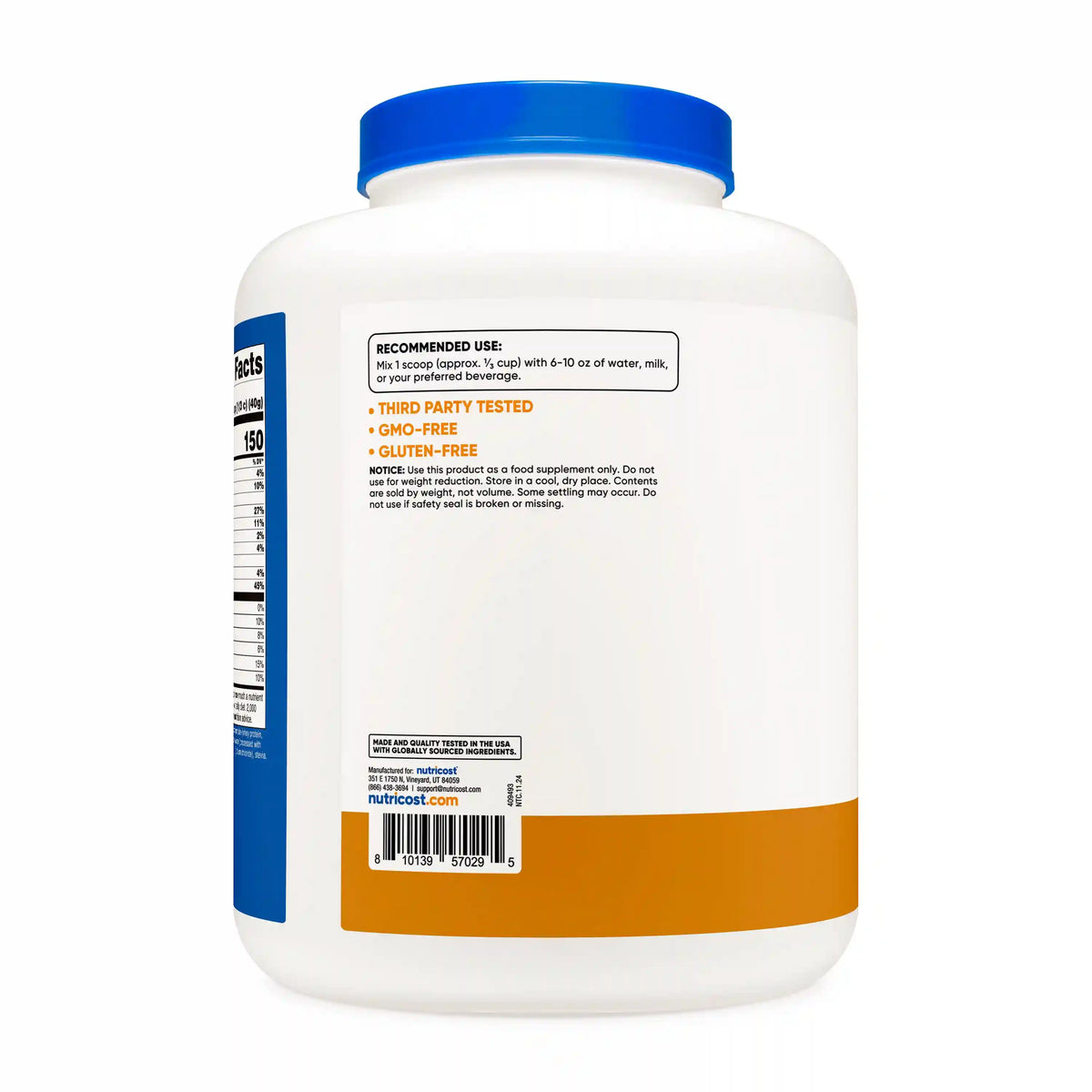 Nutricost Grass-Fed Whey Protein Concentrate Powder