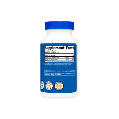 Nutricost Iron with Vitamin C