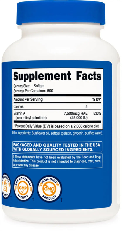 Nutricost Vitamin A Softgels