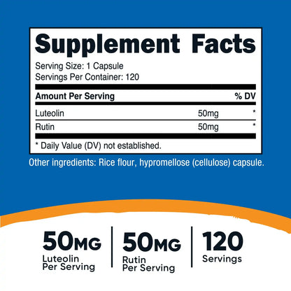 Nutricost Luteolin with Rutin Complex Capsules