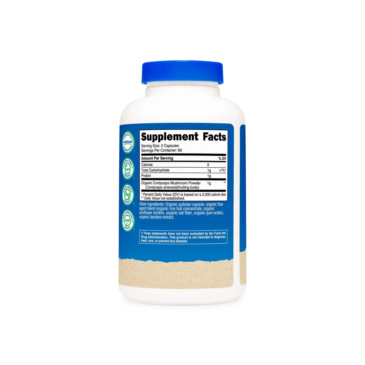 Nutricost Made With Organic Cordyceps Capsules