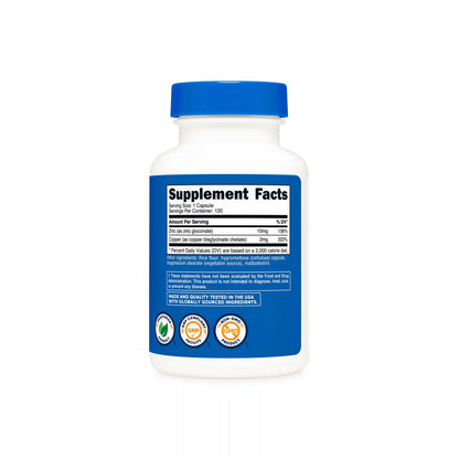Nutricost Zinc + Copper Capsules