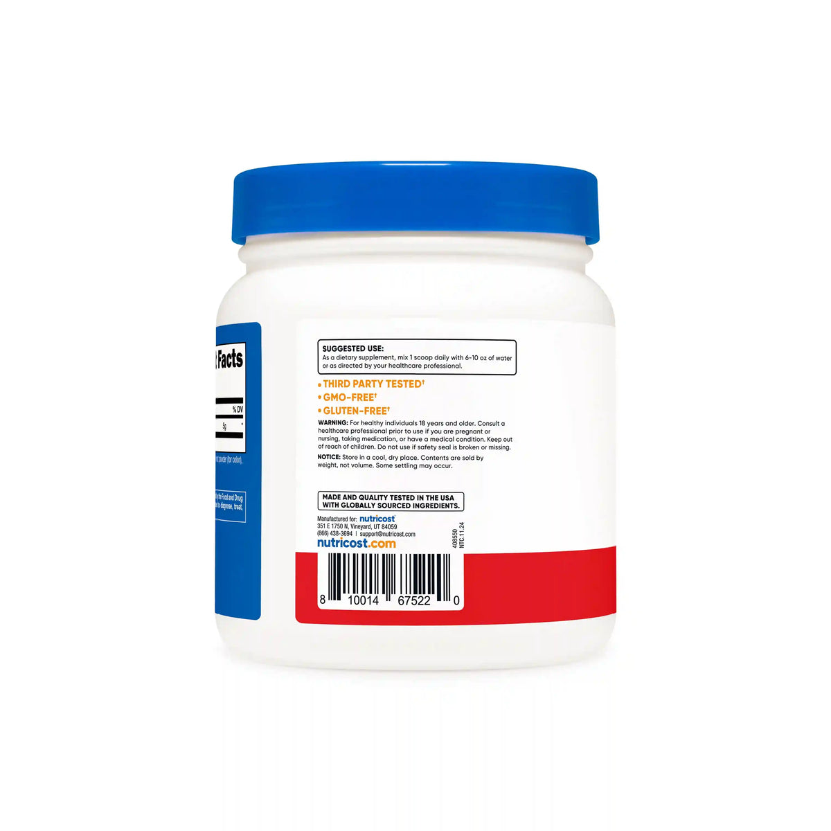 Nutricost L-Glutamine Powder