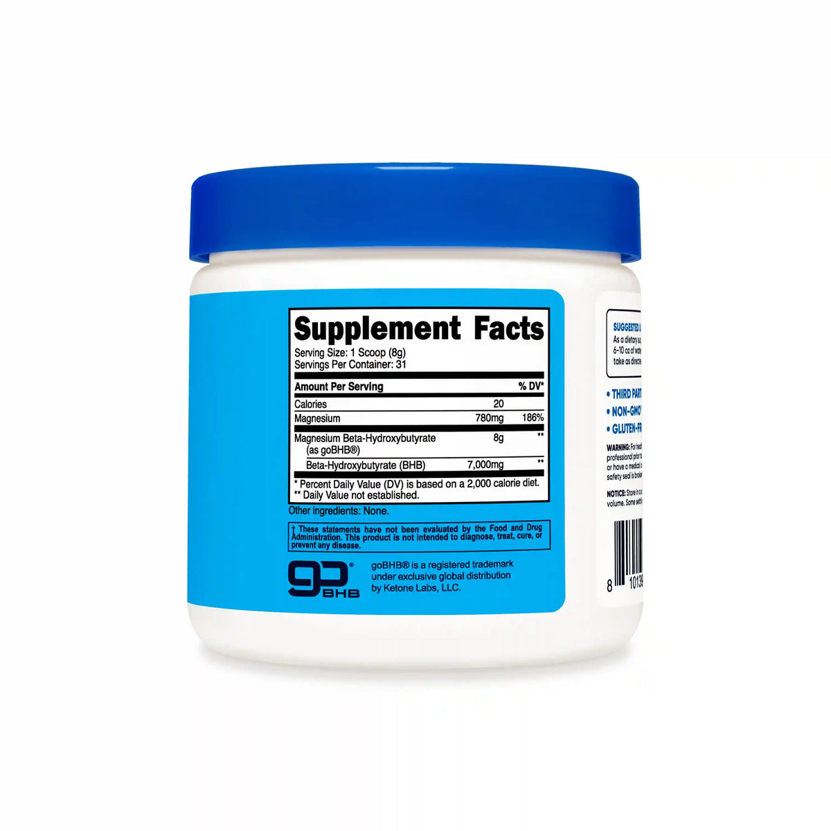 Nutricost Ketone BHB Salt Powders (Calcium, Magnesium, Potassium, Sodium)