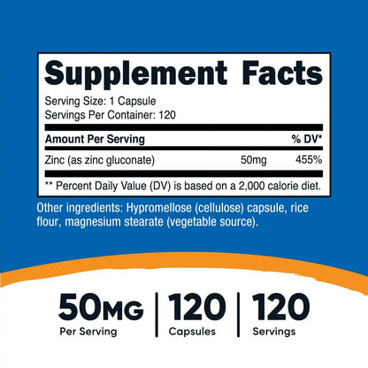 Nutricost Zinc Gluconate Capsules
