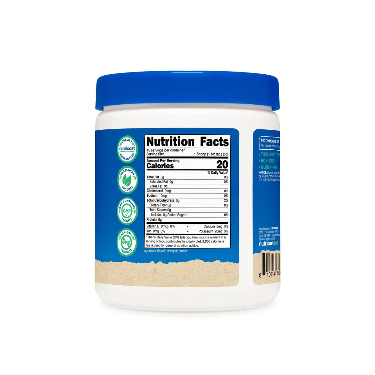 Nutricost Organic Pineapple Juice Powder