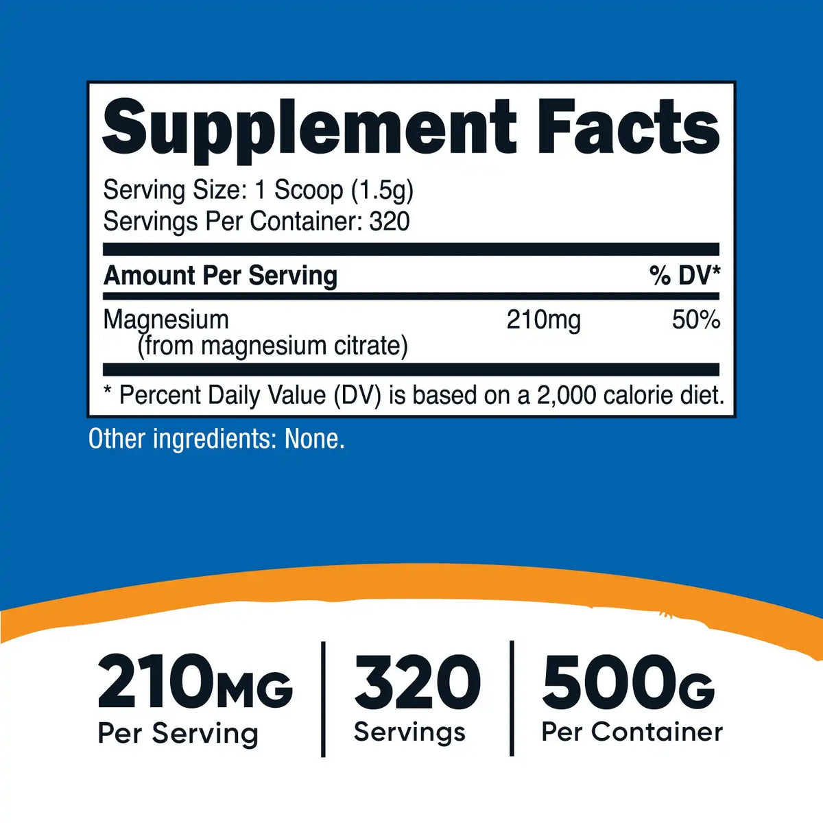 Nutricost Magnesium Citrate Powder