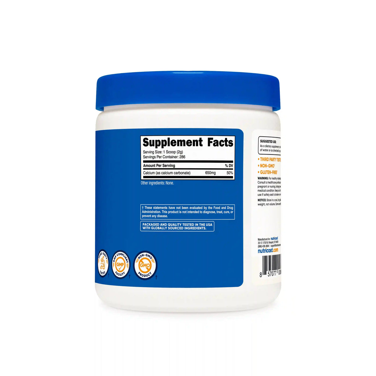 Nutricost Calcium Carbonate Powder
